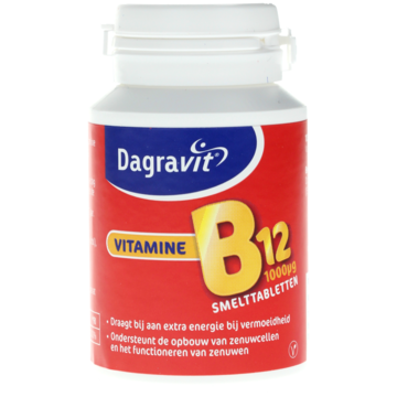 Dagravit - Vitamine B12 smelttabletten, 100 Stuks
