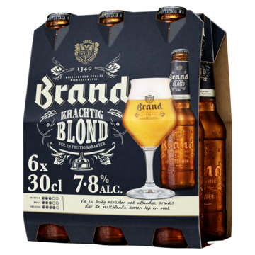 Brand Krachtig Blond Bier Fles 6 x 30cl