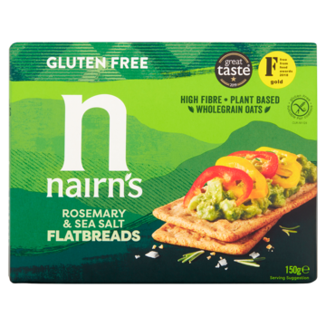 Nairn's Gluten Free Flatbreads Rosemary & Sea Salt 150g
