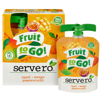 Servero Fruit to Go Knijpfruit Appel, Mango, Passievrucht