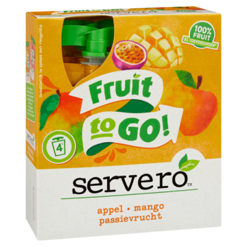 Servero Fruit to Go Knijpfruit Appel, Mango, Passievrucht