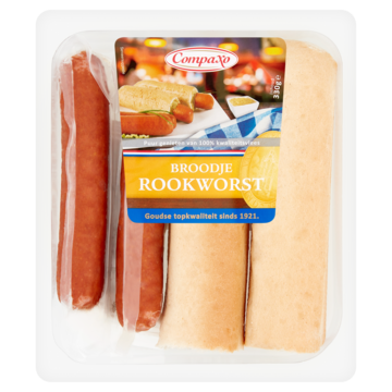 Compaxo Broodje Rookworst 330g