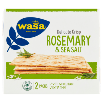 Wasa Delicate Crisp Rosemary & Sea Salt 190g
