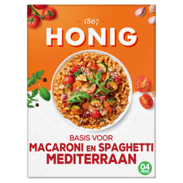 Honig Maaltijdmix voor Macaroni en Spaghetti Mediterraan 46g