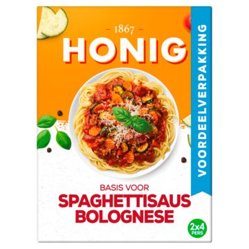 Honig Mix voor Spaghettisaus Bolognese Dubbelpak 2 x 41g