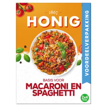 Honig Mix voor Macaroni en Spaghetti Dubbelpak 2 x 41g