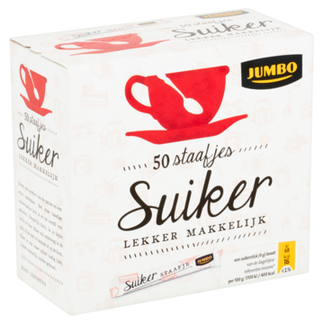 Jumbo Suiker Staafjes 50 Stuks 200g