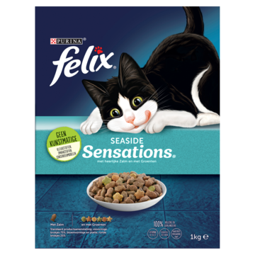 Felix® Seaside Sensations kattenvoer met Zalm en met Groenten 1000g