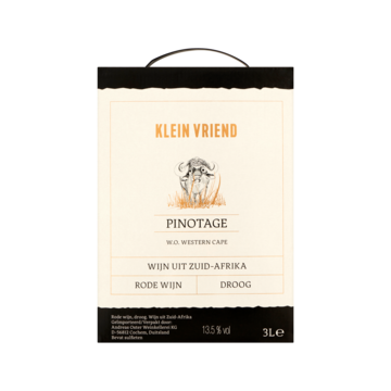Klein Vriend Pinotage Droge Rode Wijn 4 X 75 Cl Bij Jumbo klein vriend kopen in de aanbieding Klein Vriend Pinotage Droge Rode Wijn 4 X 75 Cl Bij Jumbo klein vriend kopen in de aanbieding