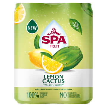 SPA FRUIT Bruisende Fruitige Frisdrank Lemon Cactus 4 x 250ML