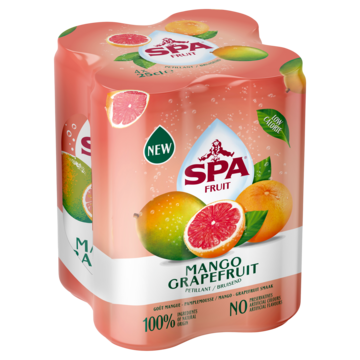 SPA FRUIT Bruisende Fruitige Frisdrank Mango Grapefruit 4 x 250ML