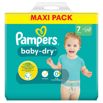kanaal Cumulatief opwinding Pampers Baby-Dry Maat 7, 70 Luiers bestellen? - Baby, peuter — Jumbo  Supermarkten