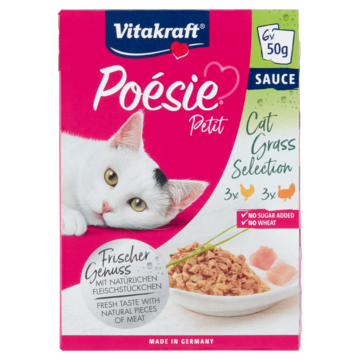 Vitakraft Poésie Petit Sauce Cat Grass Selection 6 x 50g