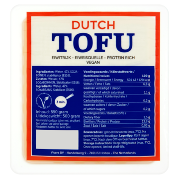Dutch Tofu 550g