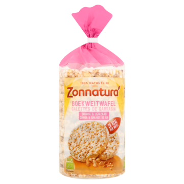 Zonnatura Boekweitwafel Quinoa & Lijnzaad 100g