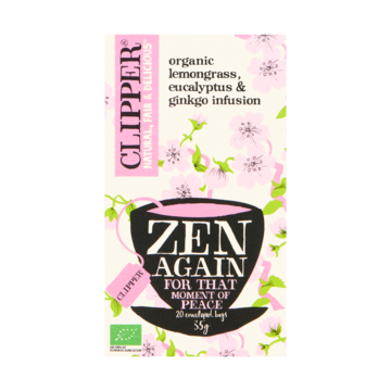 Clipper Zen Again Organic Lemongrass, Eucalyptus & Ginkgo Infusion 20 Stuks