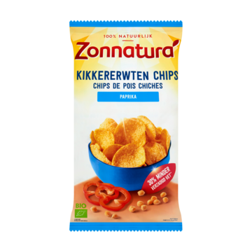 Zonnatura Kikkererwten Chips Paprika 75g