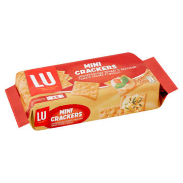 LU Mini Crackers Zongedroogde Tomaat & Basilicum 8 Stuks 250g