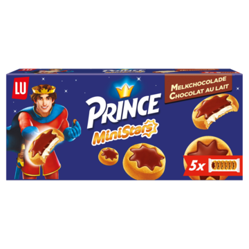 LU Prince MiniStars Koekjes met Melkchocolade 187g