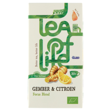 Tea of Life Gember & Citroen Focus Blend 20 Stuks 30g