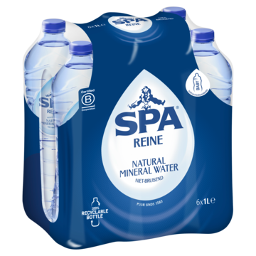 SPA Reine Natural Mineral Water 6 x 1L