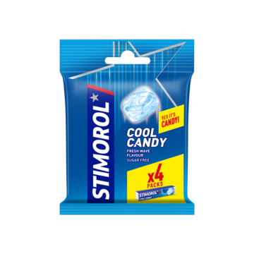 Stimorol Cool Candy Fresh Wave Flavour Sugar Free 4 x 32g
