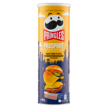 Pringles Passport Flavours New York Style Cheeseburger Chips 165g