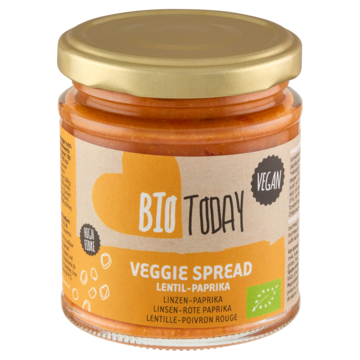 BioToday Veggie Spread Linzen-Paprika 160g