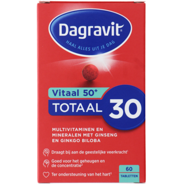 Dagravit - Vitaal 50+ Multivitaminen tabletten, 60 stuks