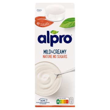 Alpro Mild & Creamy Plantaardige Variatie op Yoghurt Naturel Zonder Suikers 750ml