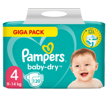 Speciaal timer Afgeschaft Pampers Baby-Dry Maat 4, 120 luiers, Tot 12 Uur Bescherming, 9kg-14kg  bestellen? - Baby, peuter — Jumbo Supermarkten