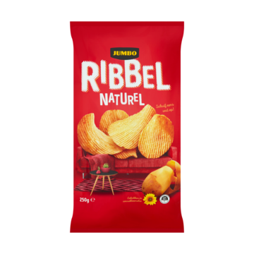 Jumbo Ribbel Naturel Chips 250g
