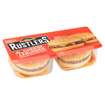 Rustlers Flame Grilled Cheese Burger 2 x 140g