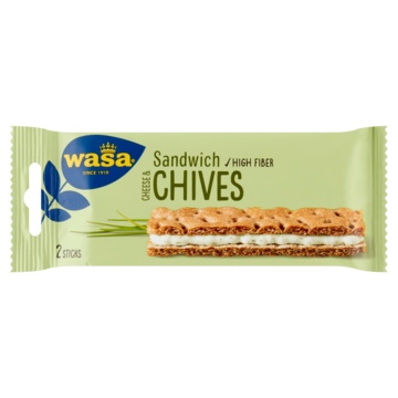 Wasa Sandwich Cheese Chives 3 x 37g
