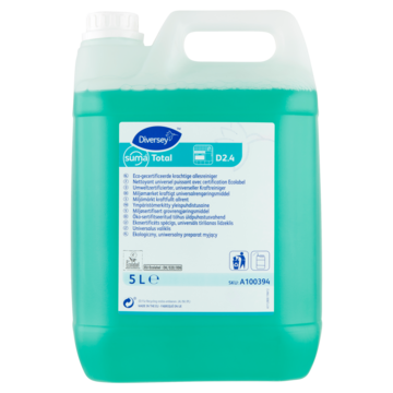 Diversey Suma Total D2.4 Eco-Gecertificeerde Krachtige Allesreiniger 5L