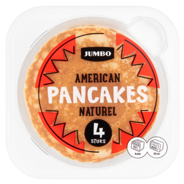 Jumbo Pancakes Naturel American Style 4 Stuks 160g