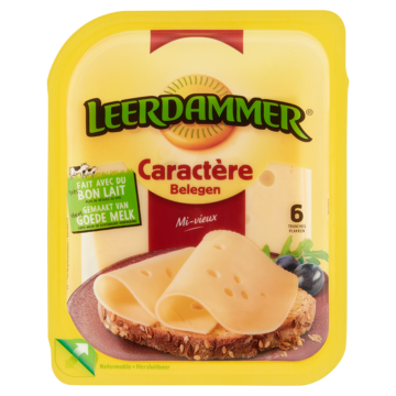 Leerdammer Caractère Belegen Kaas 48+ 6 Plakken 150g