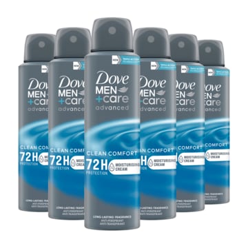 Dove Men+Care Advanced Anti-Transpirant Deodorant Spray Clean Comfort 6 x 150ml