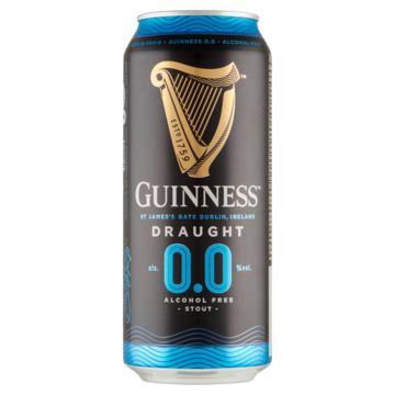 1+1 gratis | Guinness Draught Alcohol Free Stout 440ML Aanbieding bij Jumbo