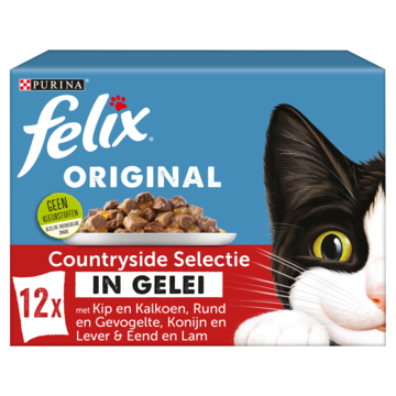 FELIX® Original Countryside Selectie in Gelei Kattenvoer 12x85g