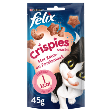 FELIX® Crispies met Zalm- & Forelsmaak - Kattensnacks - 45g
