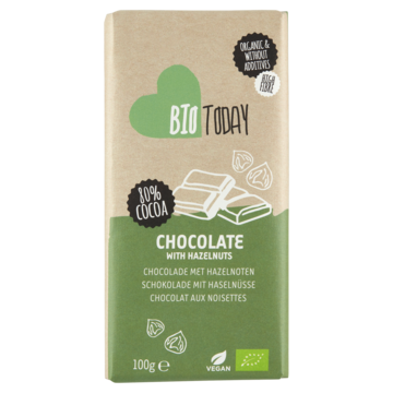 BioToday Chocolade met Hazelnoten 100g