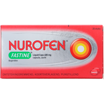 Nurofen Ibuprofen Fastine liquid caps 400 mg 20 stuks