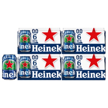 Heineken Premium Pilsener 0.0% Blik 4 x 6 x 330ML bij Jumbo