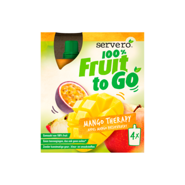 Servero 100% Fruit to Go Mango Therapy 4 x 90g
