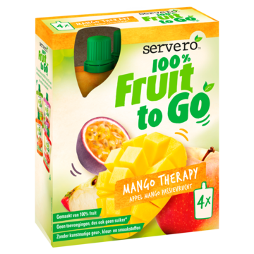 Servero 100% Fruit to Go Mango Therapy 4 x 90g