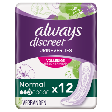 Always Discreet Normal Verband Voor Urineverlies x12