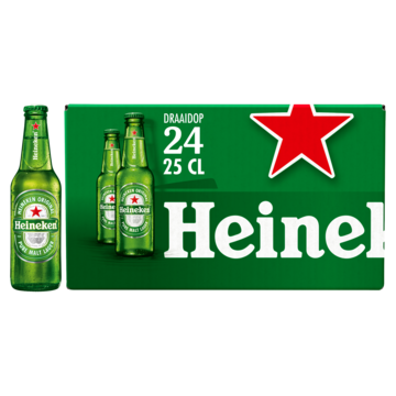 Heineken Premium Pilsener Bier Draaidop Fles 24 x 250ml bij Jumbo