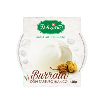 Deliziosa Burrata con Tartufo Bianco Kaas 50+ 280g