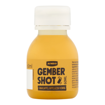 Jumbo Gember (15%) Shot Sinaasappel/Appelazijn/Honing 60ML